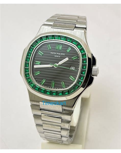 patek philippe nautilus green emerald price|Patek Philippe 3800.